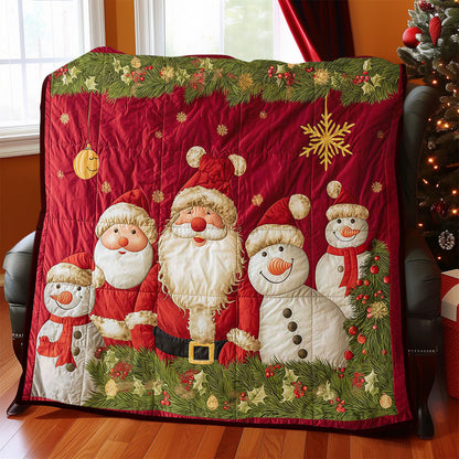 Santa Clause And Snowman WJ2608023CL Quilt