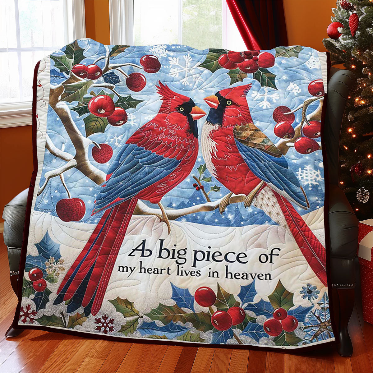 Winter Cardinal WJ3008026CL Quilt