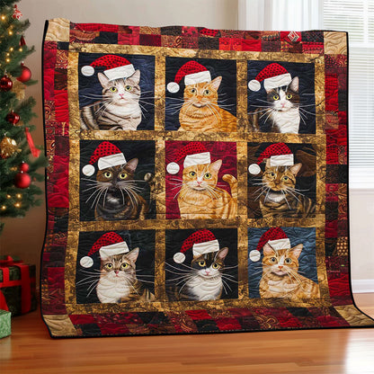 Christmas Cat WJ1608003CL Quilt