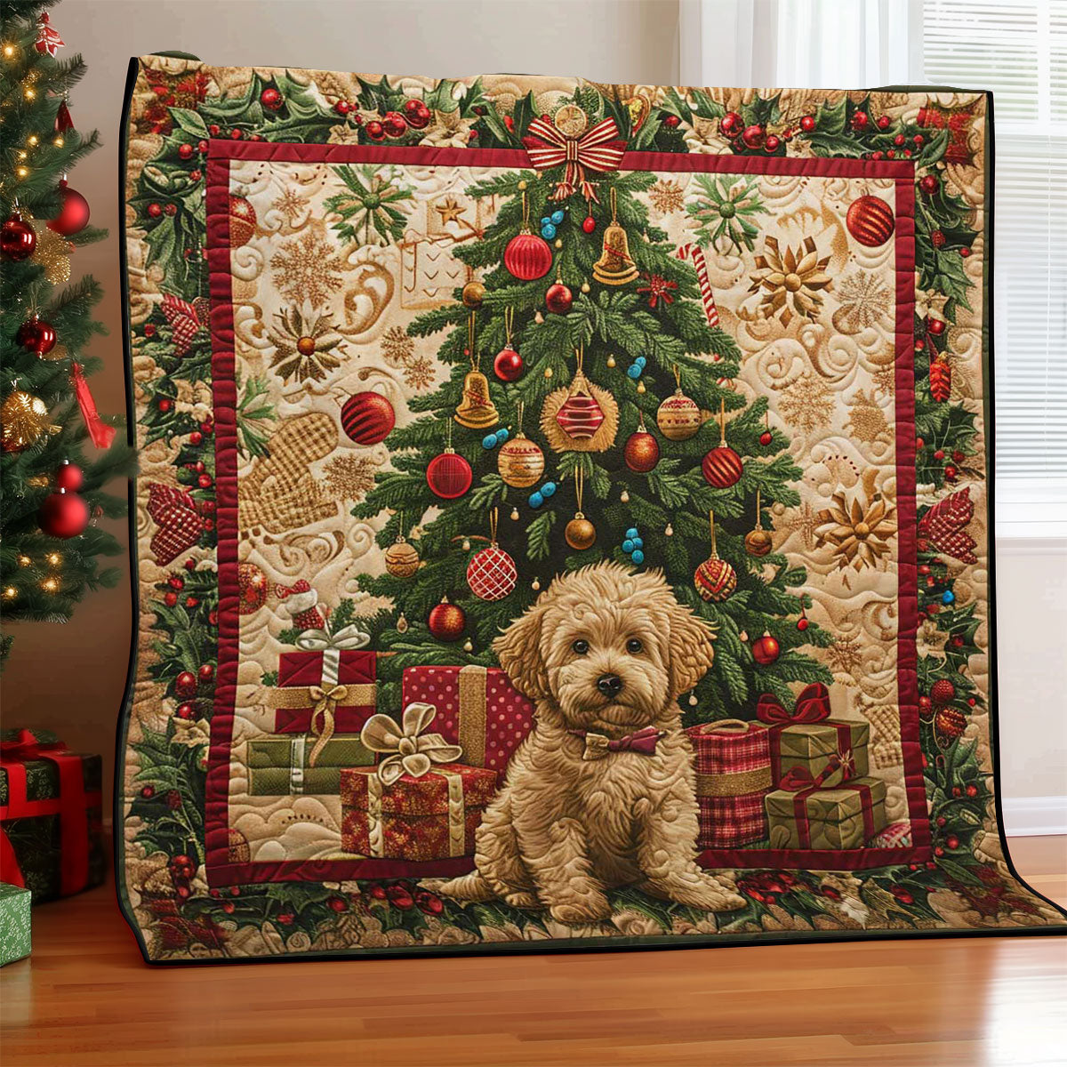 Christmas Dog WJ0509004CL Quilt