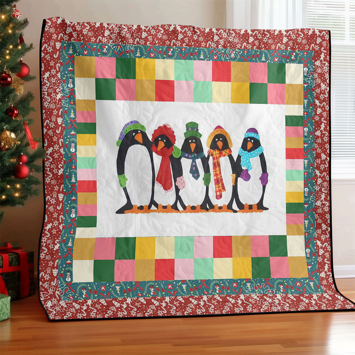 Christmas Penguin WJ1008028WQ Quilt