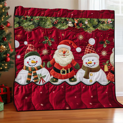 Santa Clause And Snowman WJ2208017CL Quilt