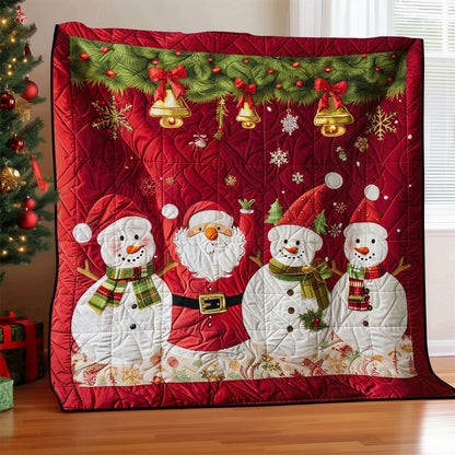 Santa Clause And Snowman WJ2308023CL Quilt