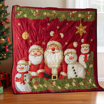 Santa Clause And Snowman WJ2608023CL Quilt