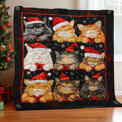 Sleeping Christmas Cat WJ1608024CL Quilt