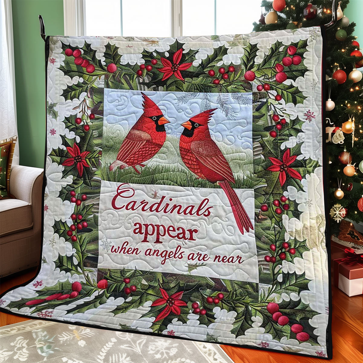 Angel Cardinal WJ3008001CL Quilt