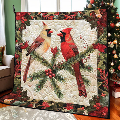 Christmas Cardinal WJ1908007CL Quilt