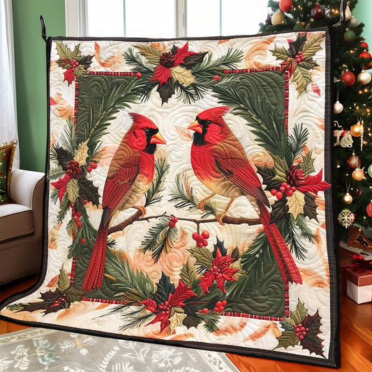 Christmas Cardinal WJ1908008CL Quilt