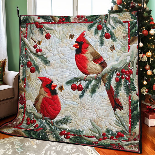 Christmas Cardinal WJ2008013CL Quilt