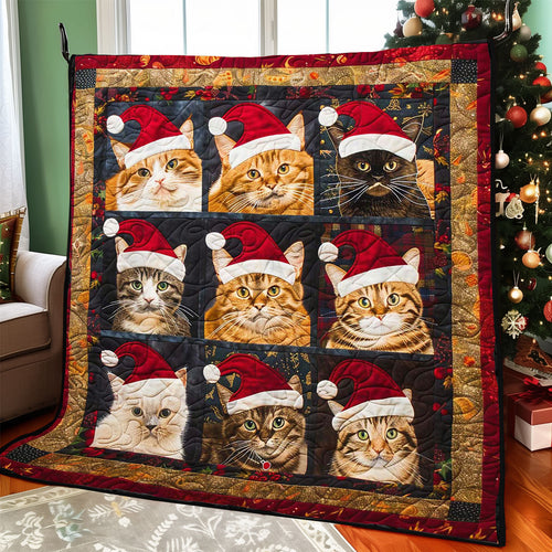 Christmas Cat WJ1608004CL Quilt