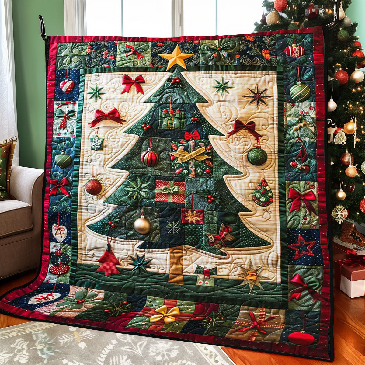 Christmas Tree WJ1009006CL Quilt