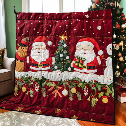 Santa Clause And Snowman WJ2208016CL Quilt