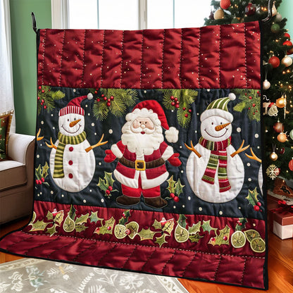 Santa Clause And Snowman WJ2208018CL Quilt