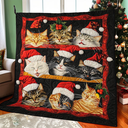 Sleeping Christmas Cat WJ1608022CL Quilt