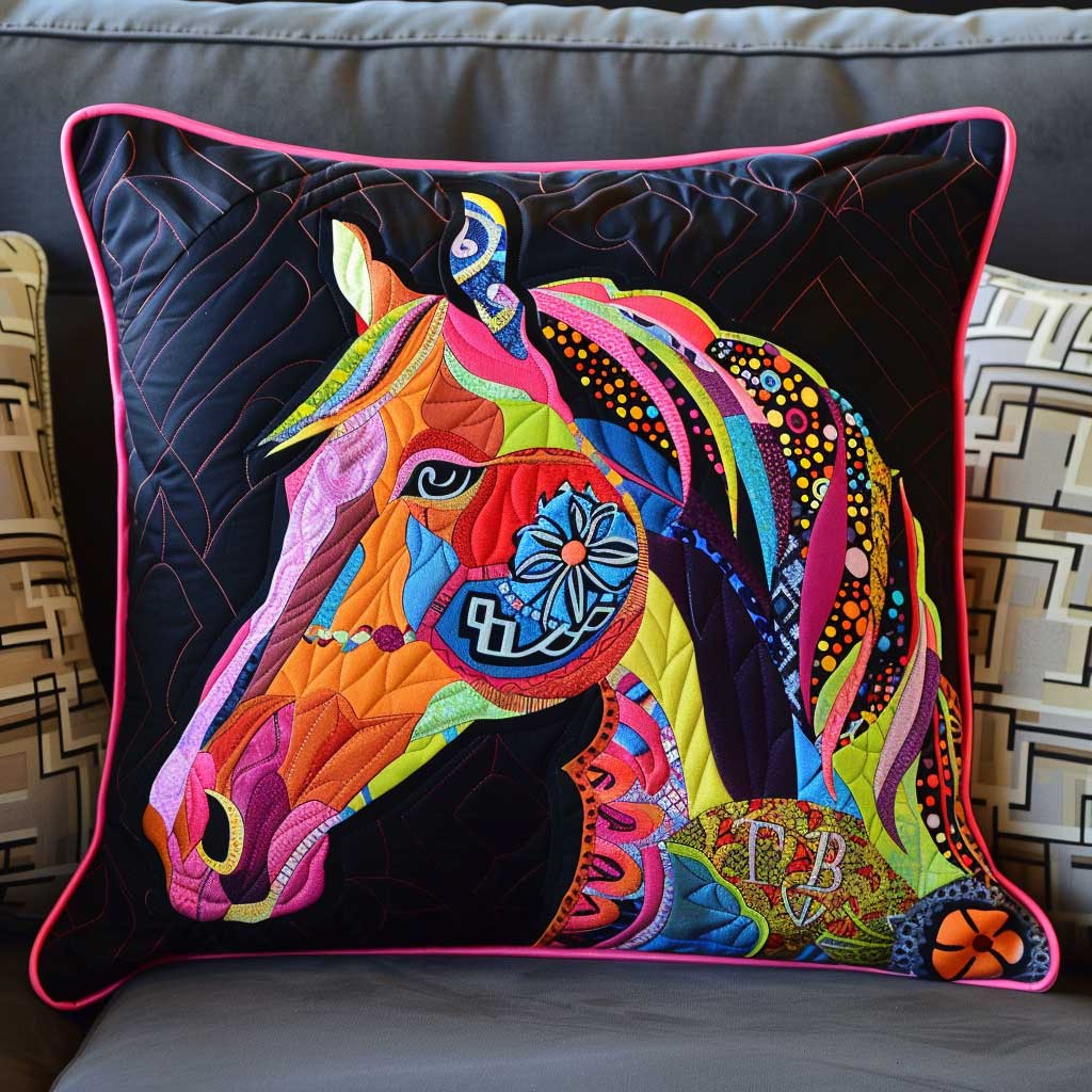 Charming Horse XR2407022CL Quilt Pillow Case