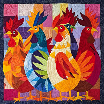 Chicken Chickens WM2907001CL Quilt