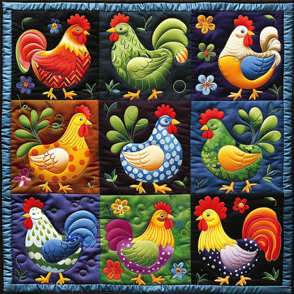 Chicken Chickens WM2907002CL Quilt