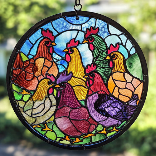 Chicken Gang WU1701024CL Suncatcher