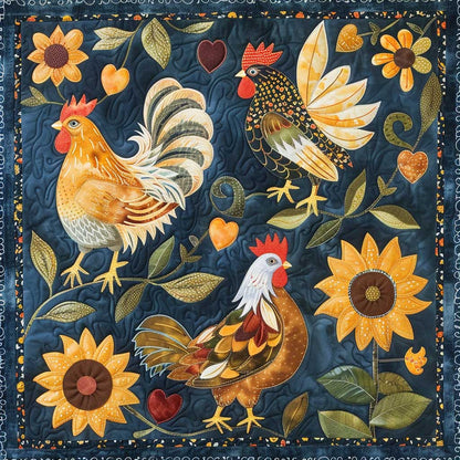 Chicken Garden XR2907013CL Quilt