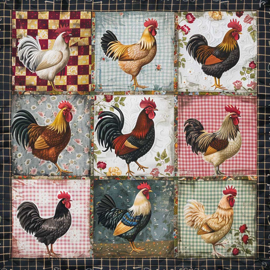 Chicken Lovers XR0107010CL Quilt