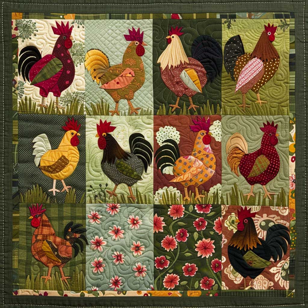 Chicken Lovers XR1107013CL Quilt