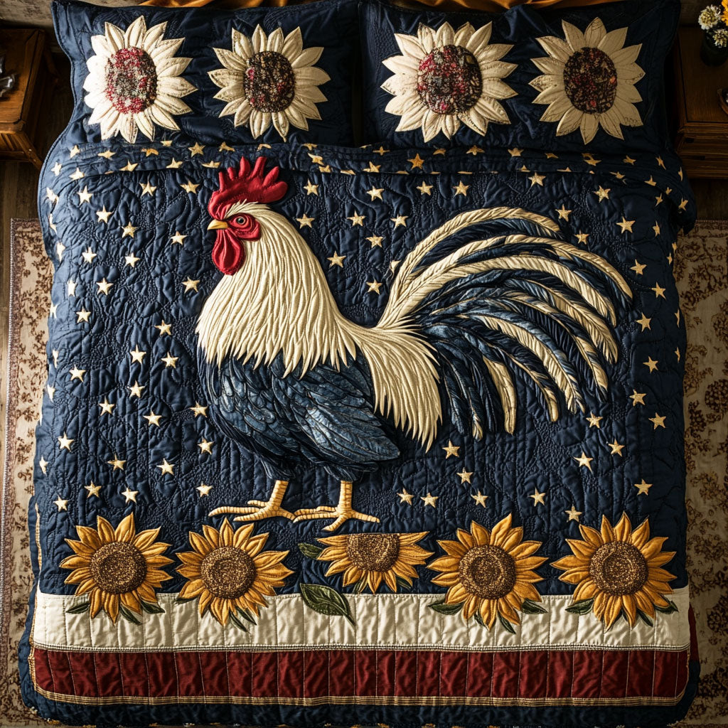 Chicken Sunflower WX1303083CL Duvet Cover Set
