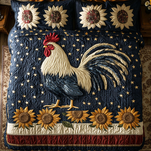 Chicken Sunflower WX1303083CL Duvet Cover Set