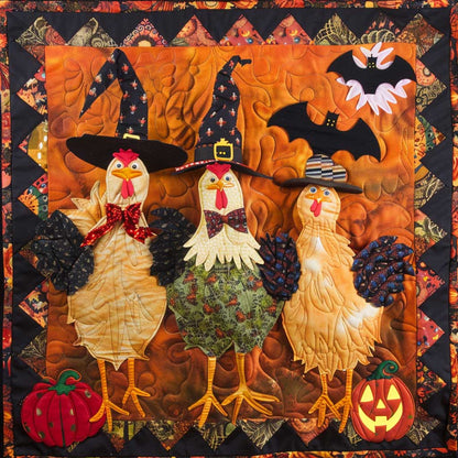 Chicken Witches XR2908008CL Quilt