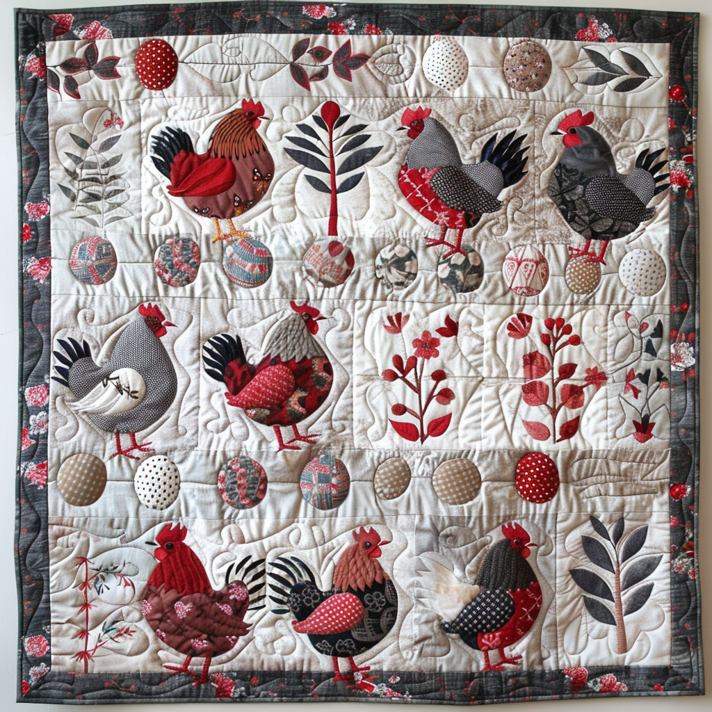 Chicken WJ1406007CL Quilt