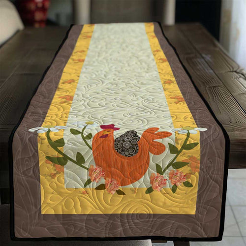 Chicken WJ3007049WL Quilted Table Runner