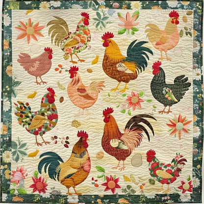 Chickens XR2606023CL Quilt