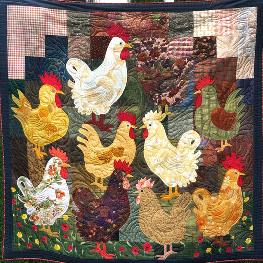 Chickens XR3105015CL Quilt