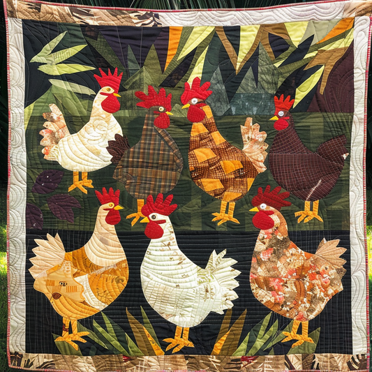 Chickens XR3105016CL Quilt