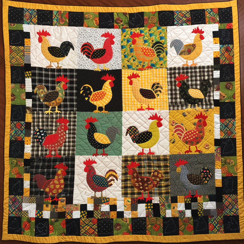 Chickens XR3105021CL Quilt
