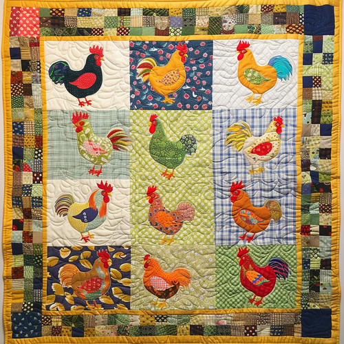 Chickens XR3105022CL Quilt