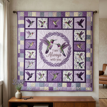 Hummingbird I Am Always With You XR3103002CL Quilt Blanket