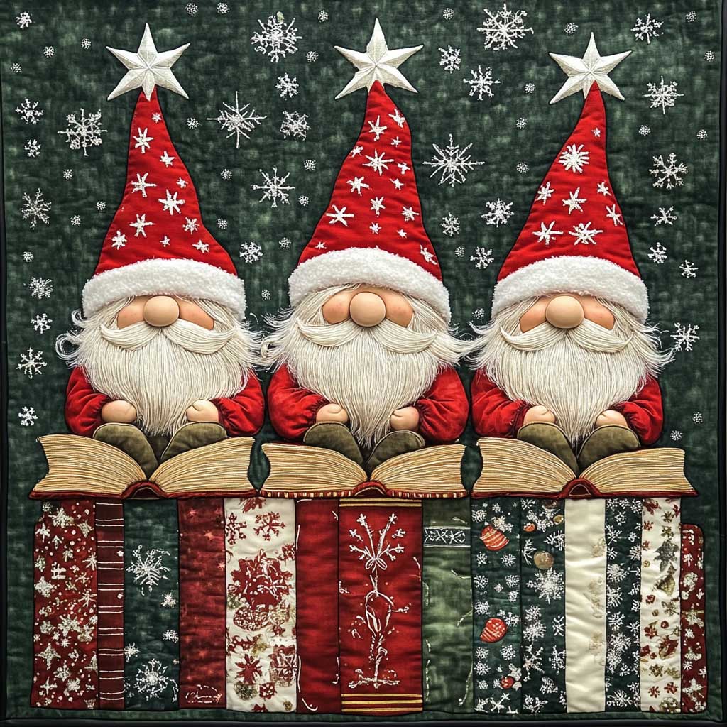 Christmas Books Night XR1009025CL Quilt