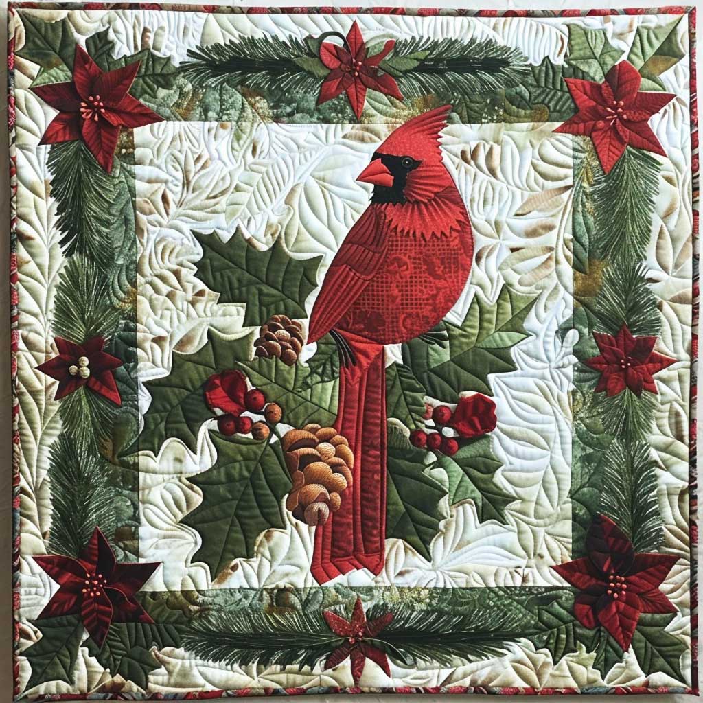 Christmas Cardinal XR1008029CL Quilt