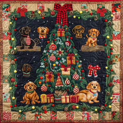 Christmas Dachshunds WM2707001CL Quilt