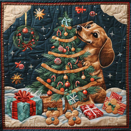 Christmas Dachshunds WM2707002CL Quilt