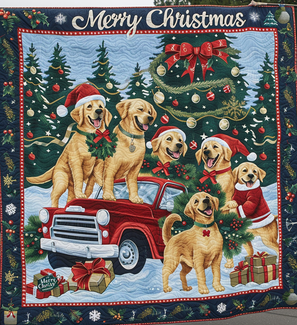 Christmas Dog WJ0406011CL Quilt