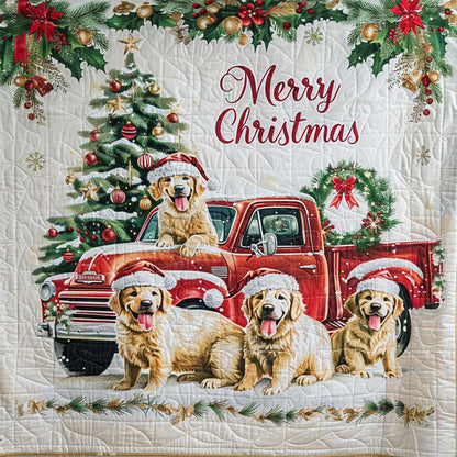 Christmas Dog WJ3107012CL Quilt