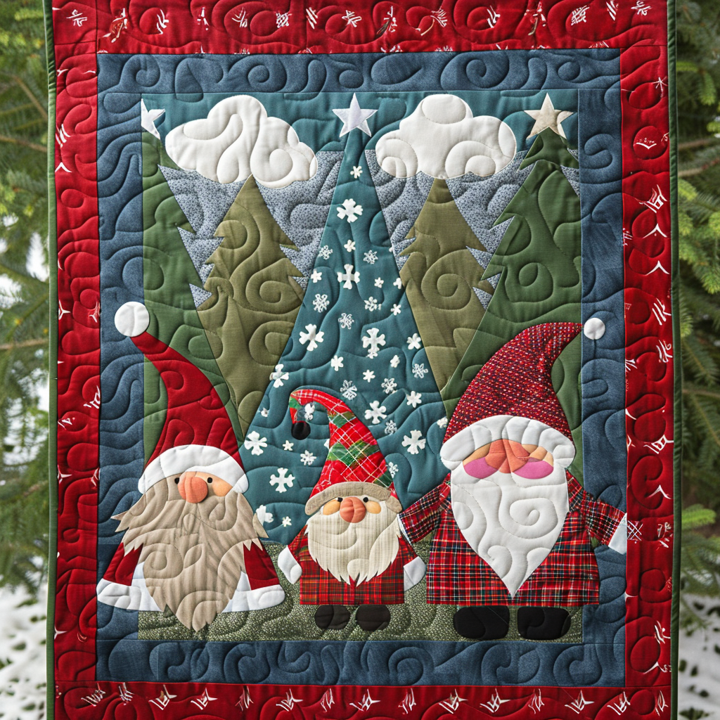 Christmas Gnome XR0406007CL Quilt