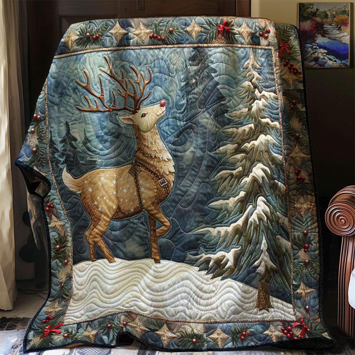 Christmas Rudolph WN2907026CL Quilt