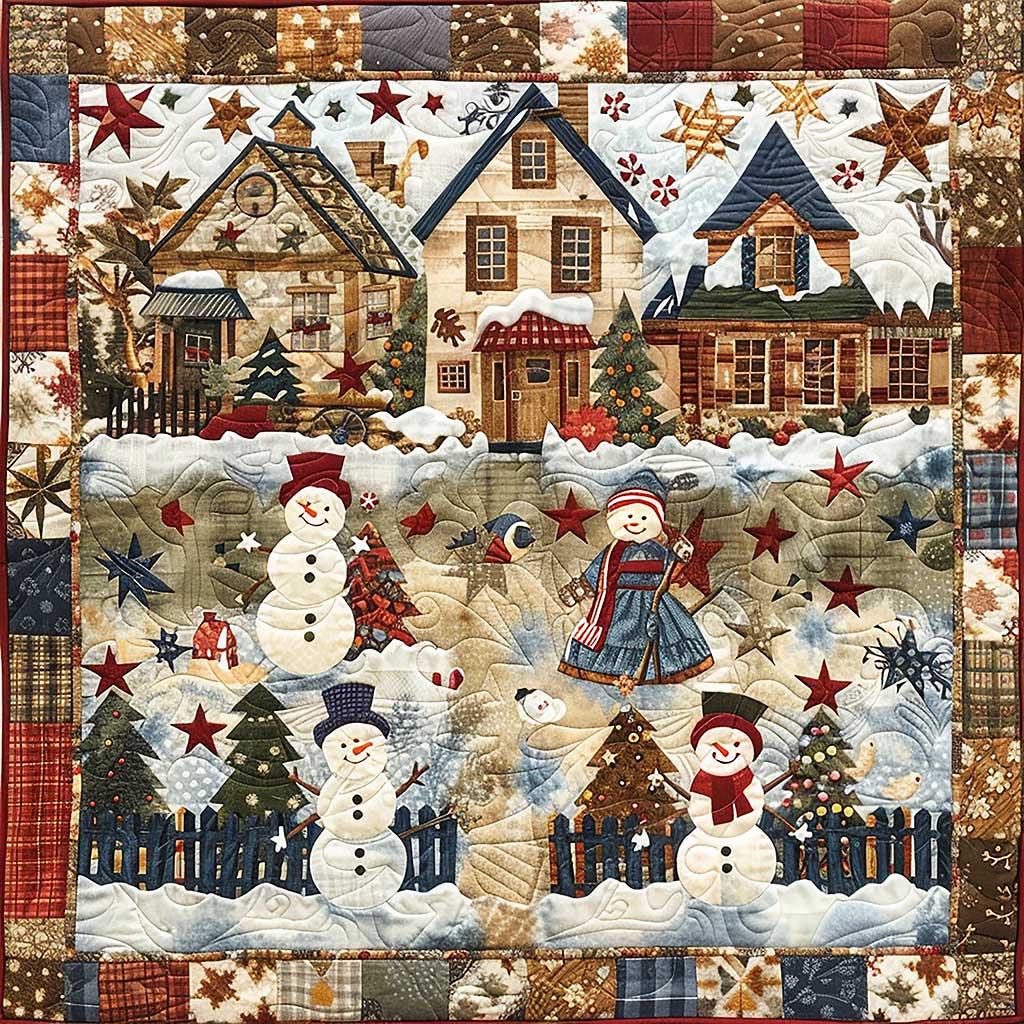 Christmas Snowmen WJ1906013CL Quilt