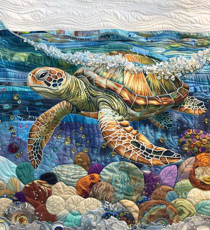 Coastal Sea Turtles XR0808058CL Quilt