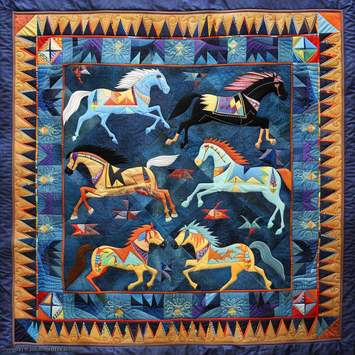 Coloful Horse XR0507028CL Quilt