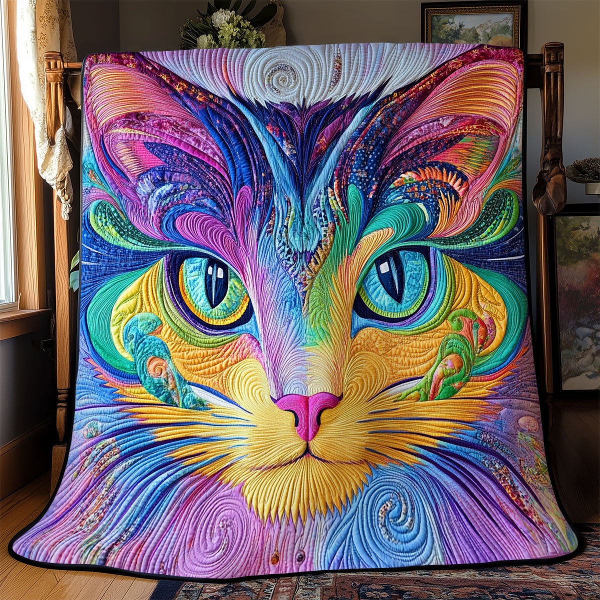 Colorful Cat YR0302035CL Quilt