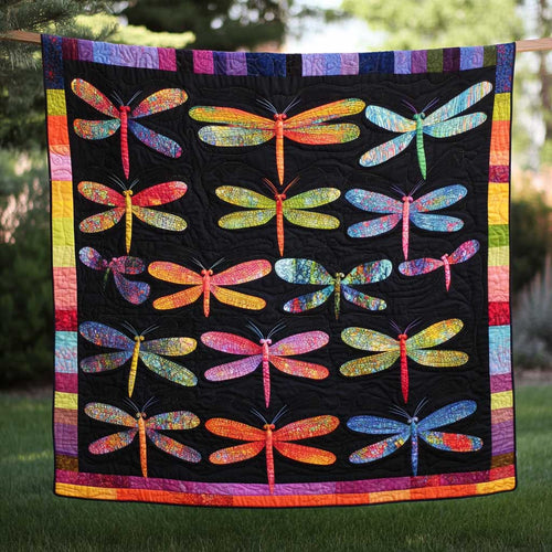 Colorful Dragonflies XR0708012CL Quilt