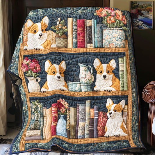 Corgi Love Book YR3112043CL Quilt